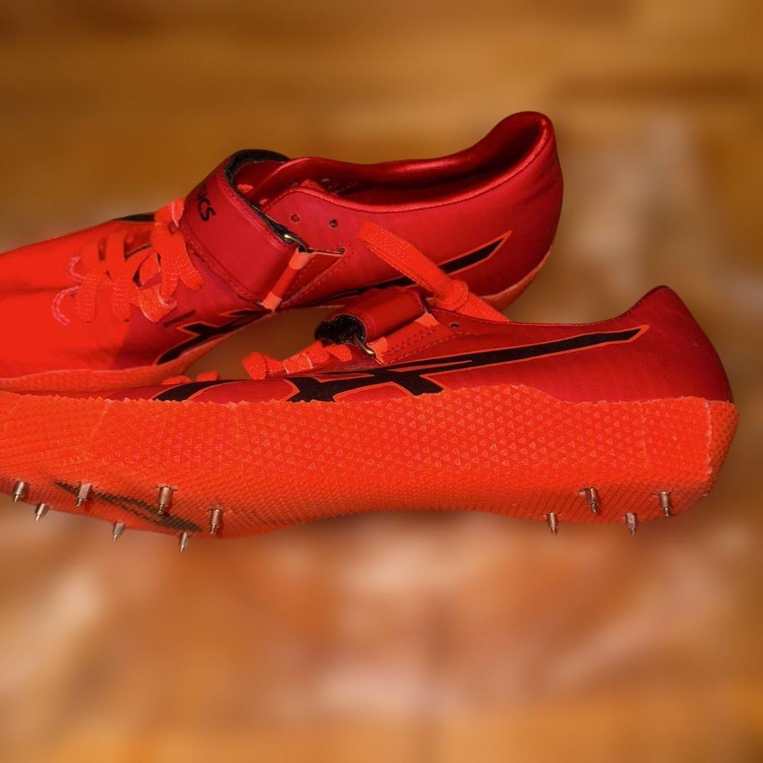 美品asics HIGH JUMP PRO2 R陸上スパイク走り高跳び右足踏切用