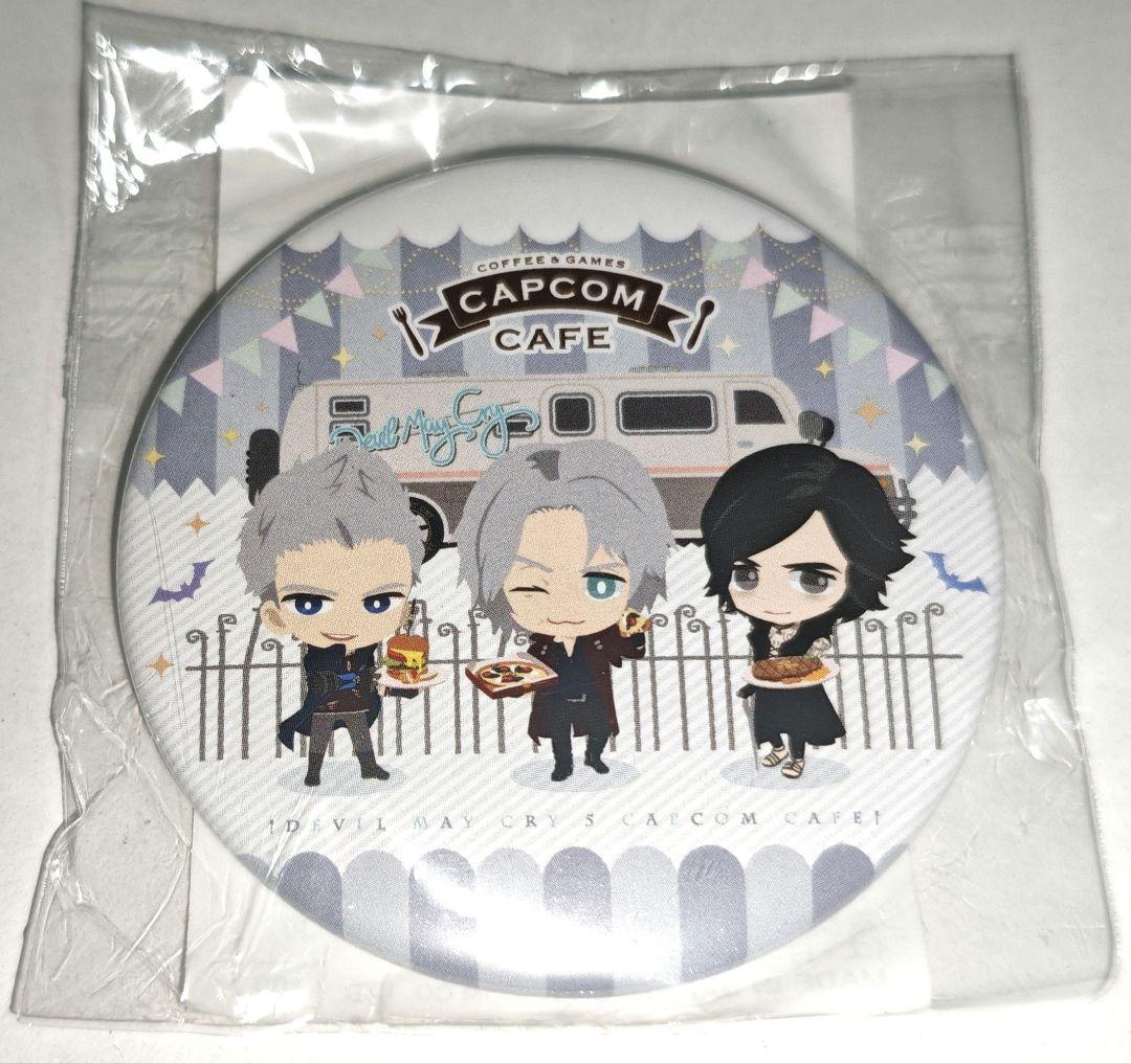 デビルメイクライ ネロ ダンテ V 白 缶バッジ カプコンカフェ 1弾