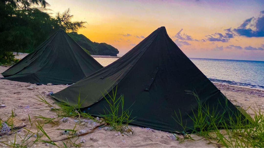 [軍幕]ポーランド軍幕サイズ2 2枚1組