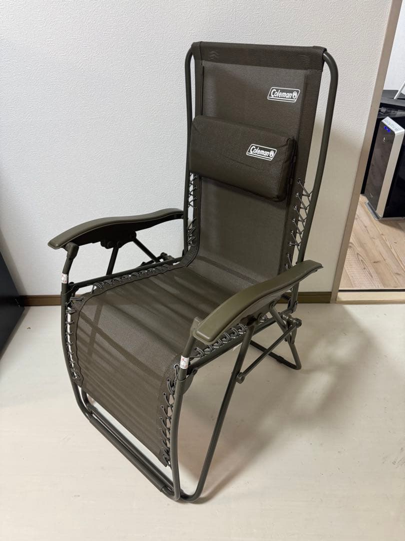 Coleman リクライニングチェア ダークグレー