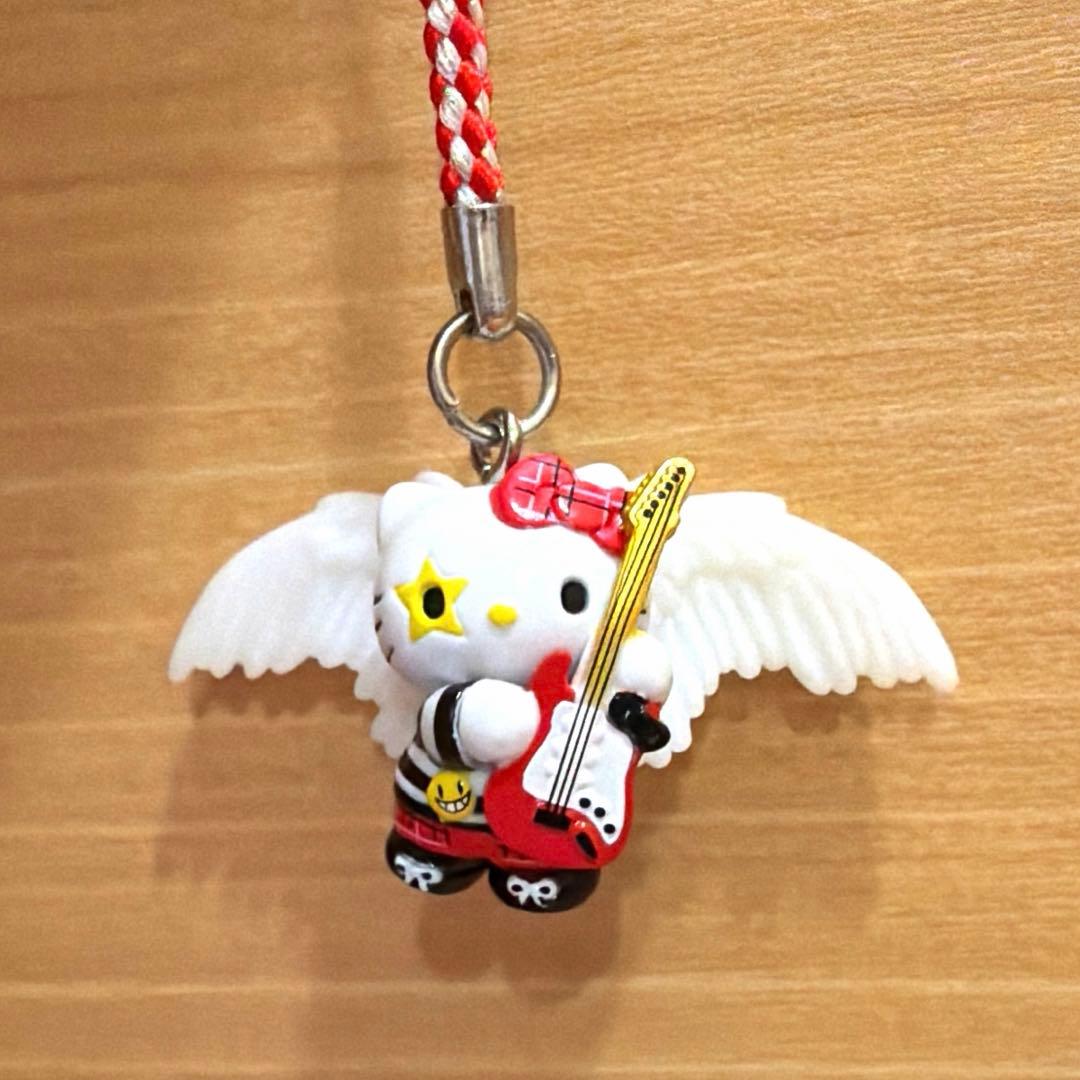 ♡激レア♡ハローキティ ロック パンク 根付け ストラップ 天使