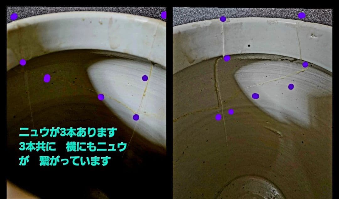 【専用ページ❗】中国古陶磁器　清朝清代　青華　鳥に草花図　高さ40.6cm　大壺