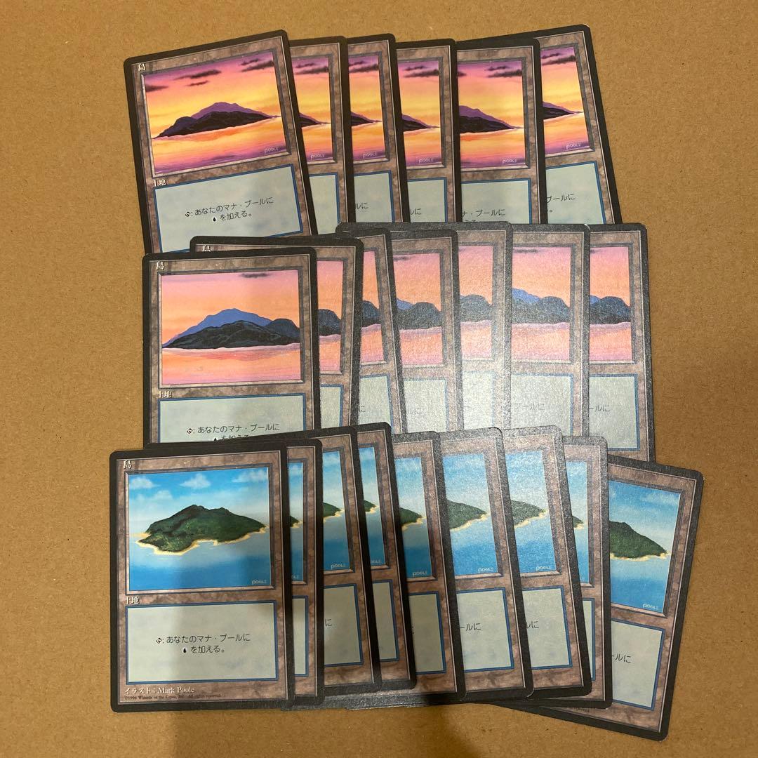 MTG 4版 日本語 黒枠 基本土地 119枚