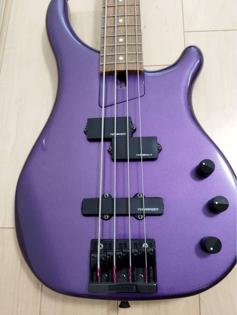 卵かけご飯 ☆FERNANDES フェルナンデス エレキベース パープル