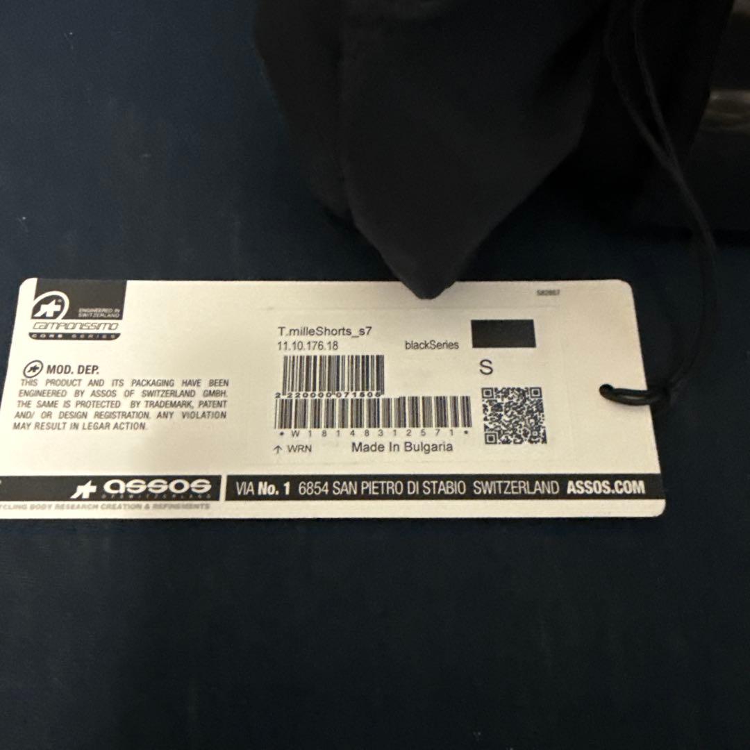 assos T.mille Shorts s7 未使用品　サイズS