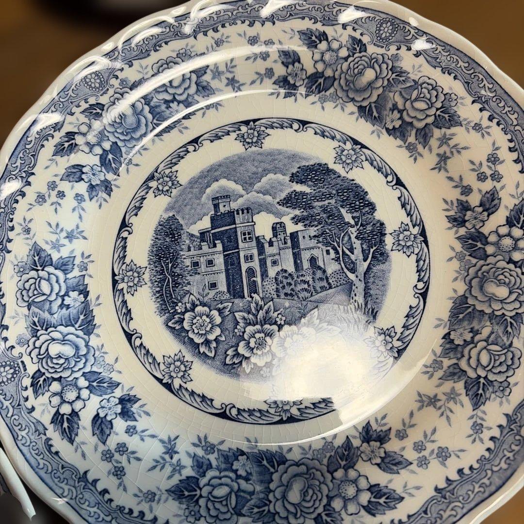 アンティーク青花柄プレート5枚セット