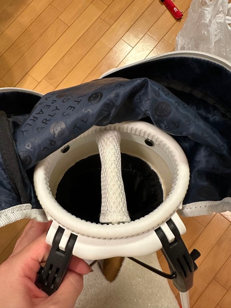 パーリーゲイツ　PEARLY GATES スタンドバッグ ホワイト