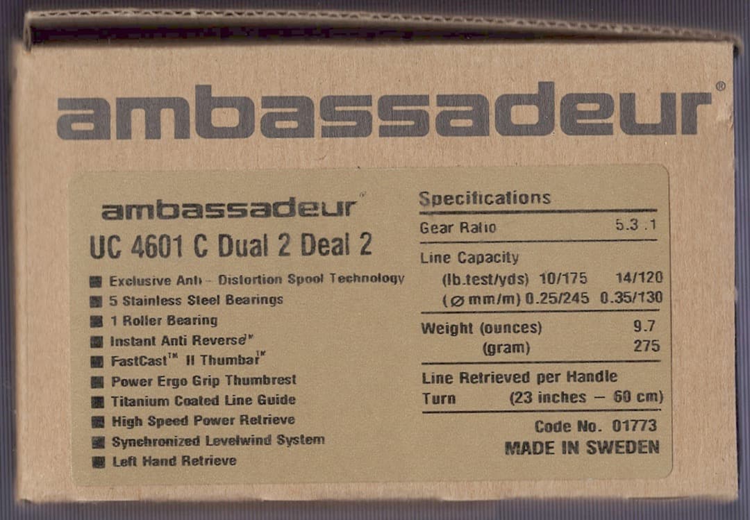 リール AbuGarcia ambassadeur 4601 C Dual2 Dual2