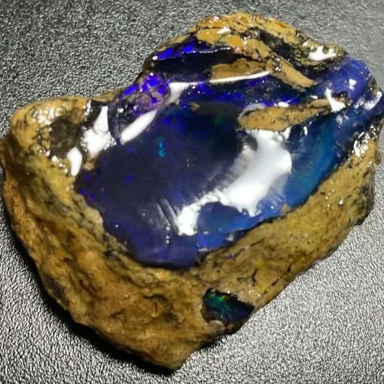 エチオピア　オパール　青　ブルー　73ct 原石　鉱石　標本　ウェロ産