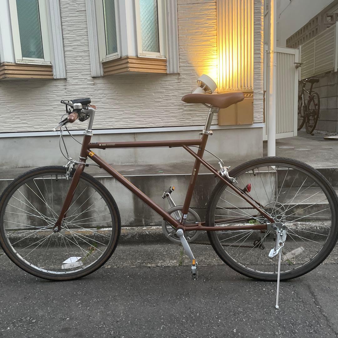 ブラウン クロスバイク スチールフレーム(引き取りのみ)