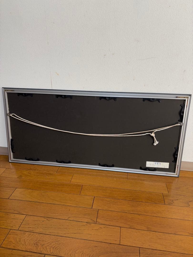 笹倉鉄平　マヨール広場　アートポスター　額装　HIBELL ART 45×100