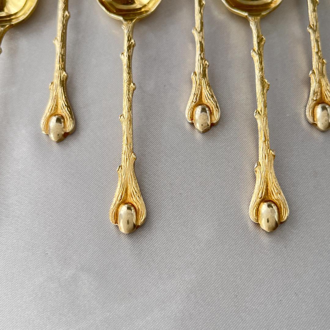 【仏蘭西】デミタススプーン 11本【シルバープレート】 10.5cm