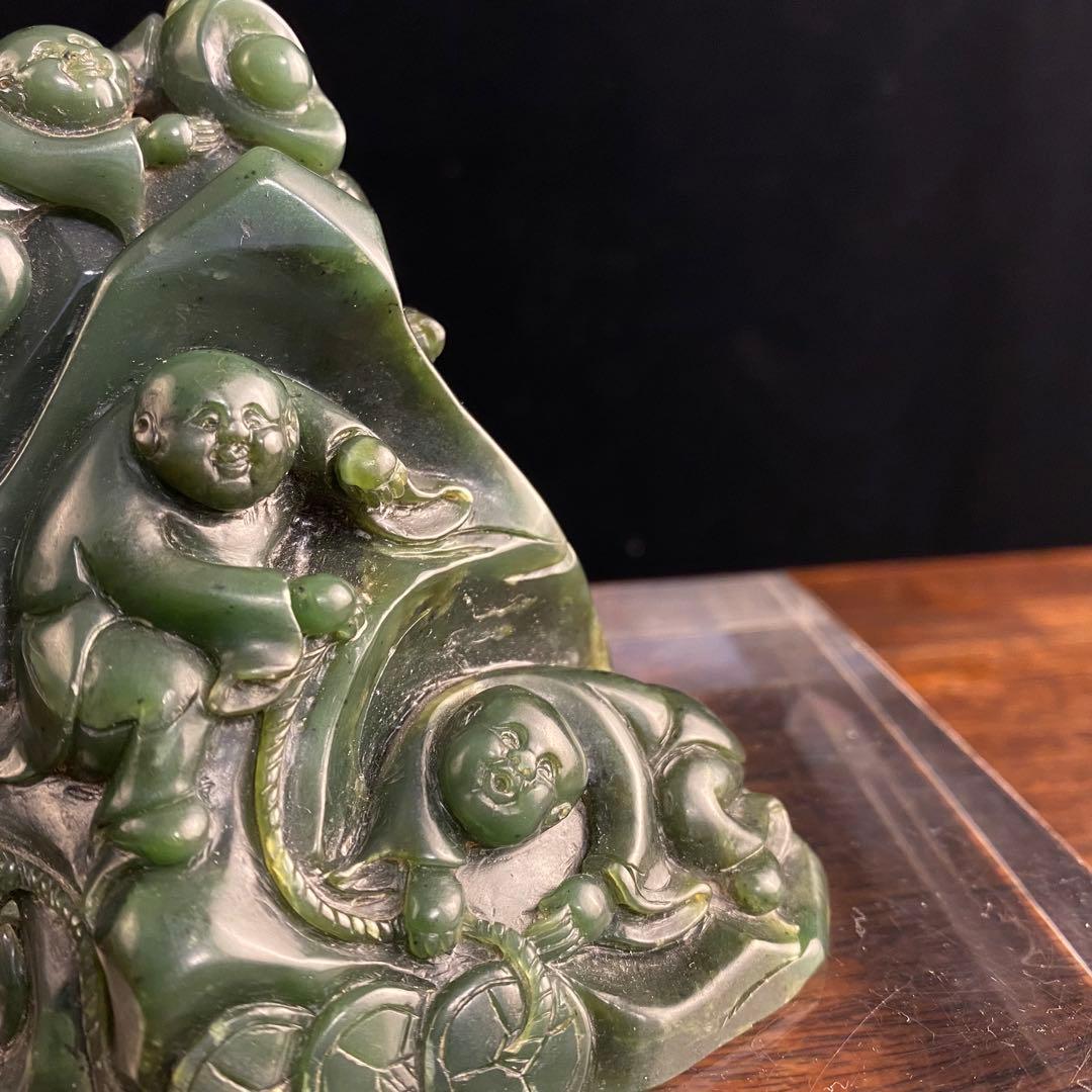 碧玉山子 中国古美術