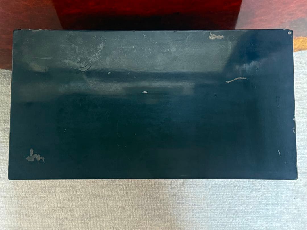 螺鈿付　山水人物図小箪笥　茶棚　送料込み260122