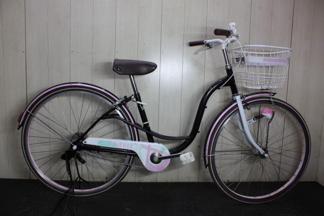 あさひ製CHERIRシェリール 26型 AUTO LED 子供用シティーサイクル