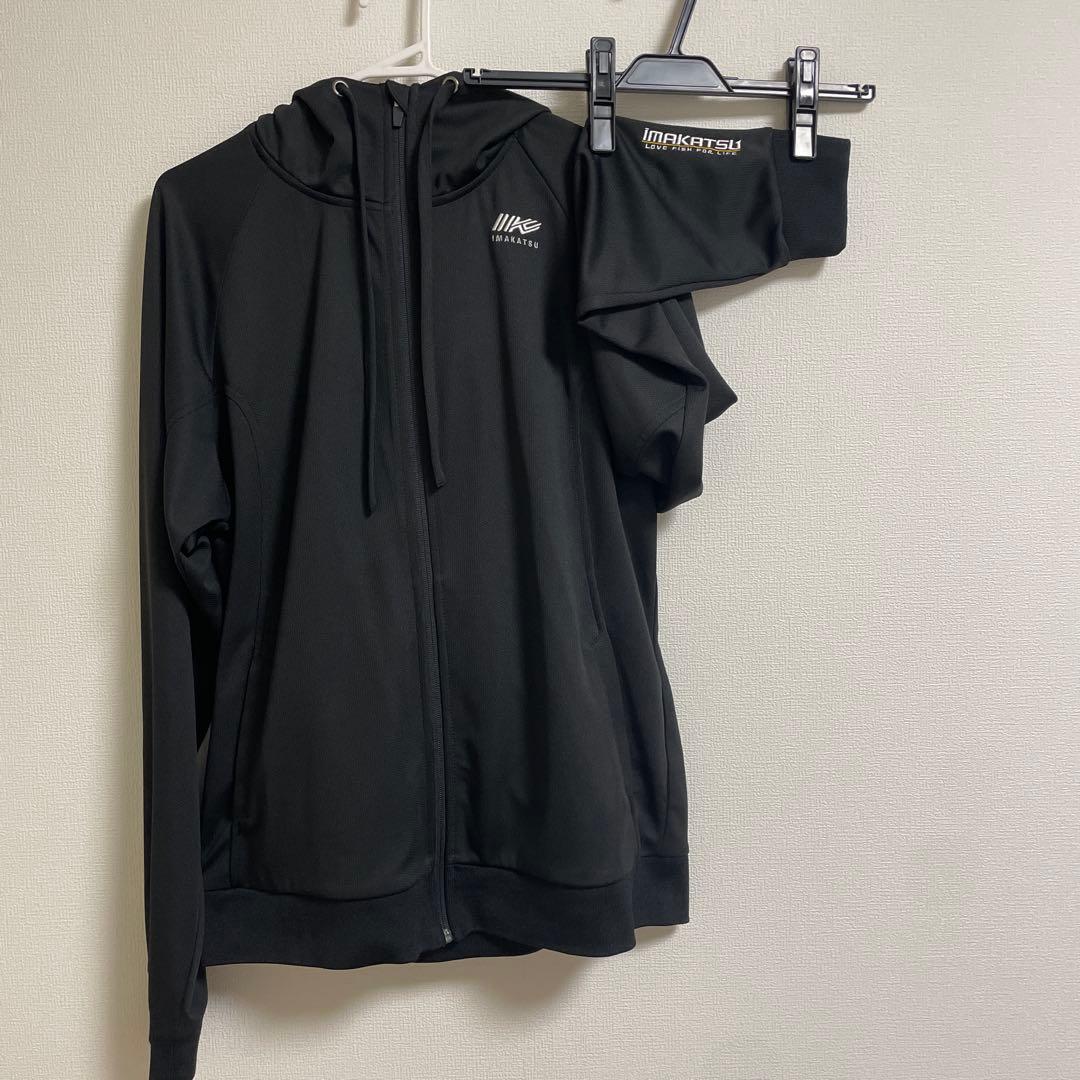 イマカツ　ジップアップフーディ　IK-852 LL ブラック