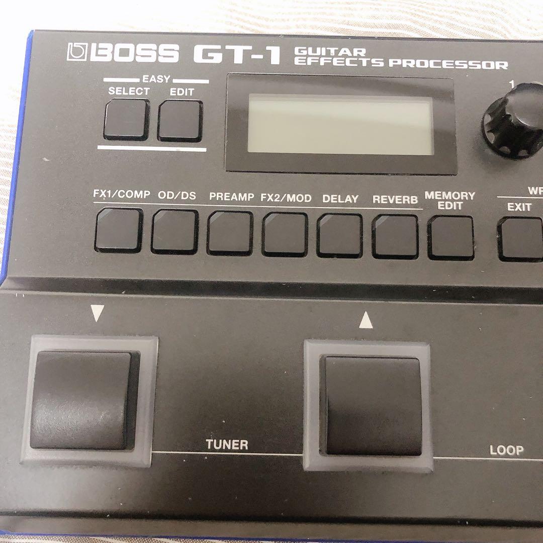 BOSS マルチエフェクター GT-1 教科書、9Vアダプタ付き