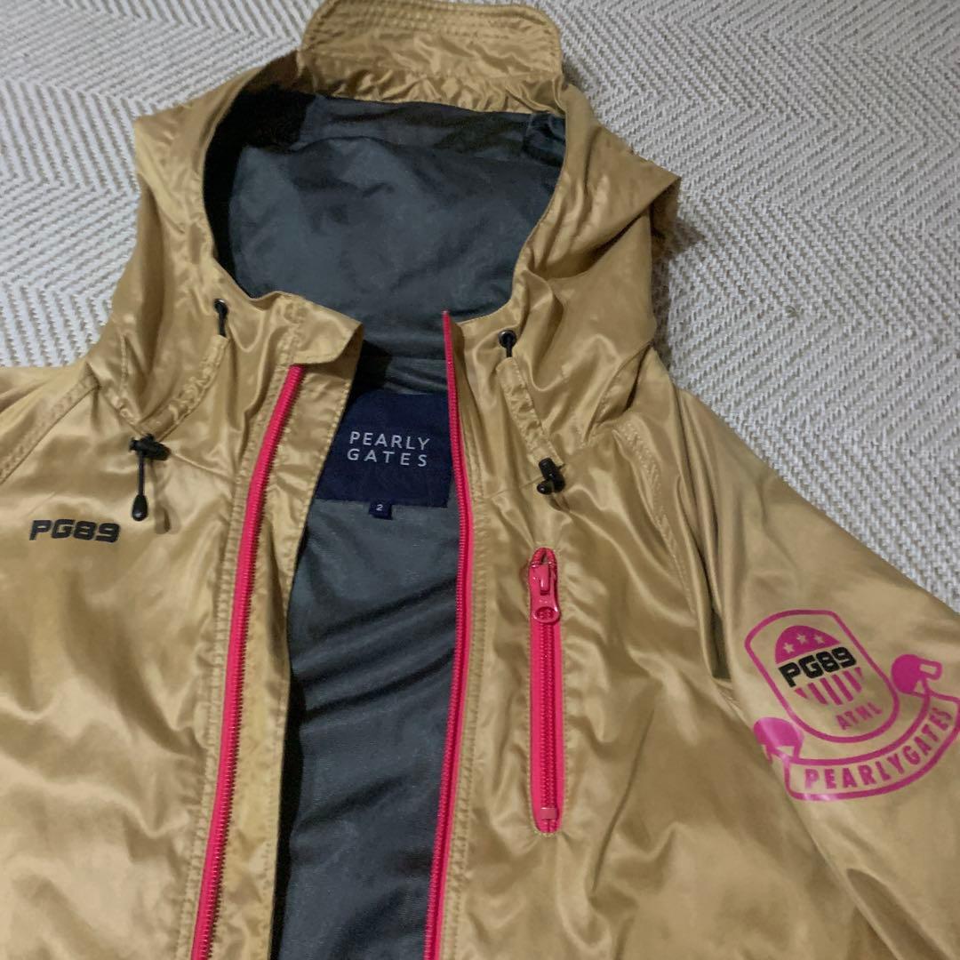 PEARLY GATES フード付きタフレックスジャケット ベージュ