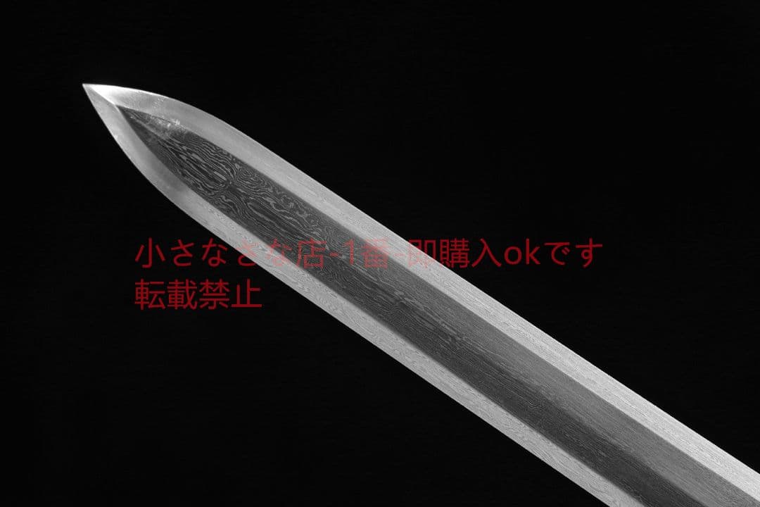 ポリ福剣銅装鎏金銀花紋鋼黒檀 古兵器 武具 刀装具 日本刀 模造刀 居合刀