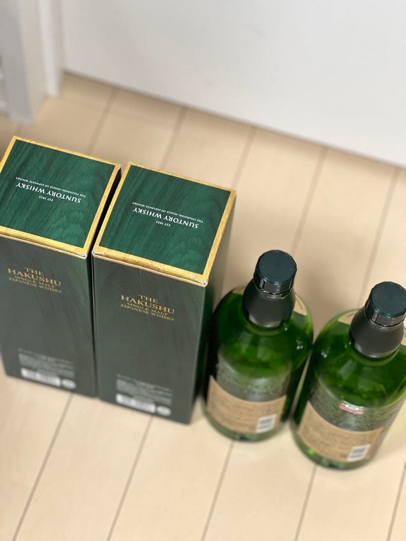 サントリー 白州 18年 シングルモルト 700ml 2本セット空き瓶美品