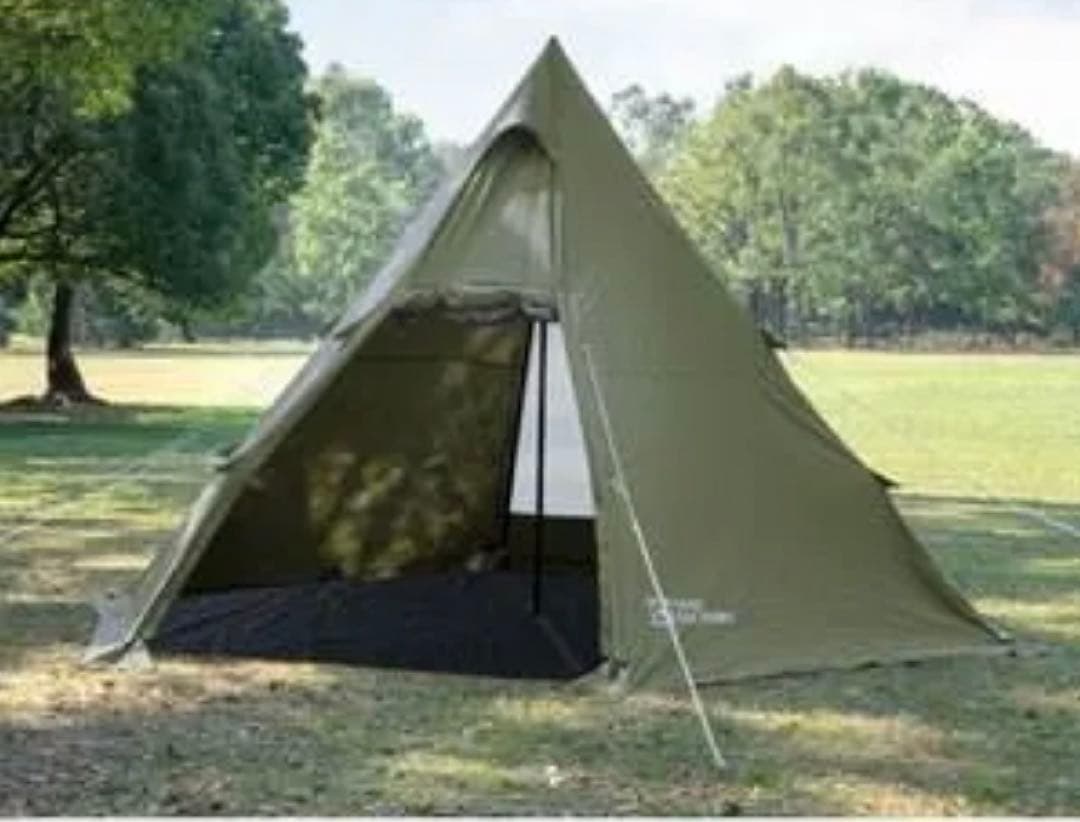 【美品】テントファクトリー Hi-TC ワイドワンポールテントRG モスグリーン