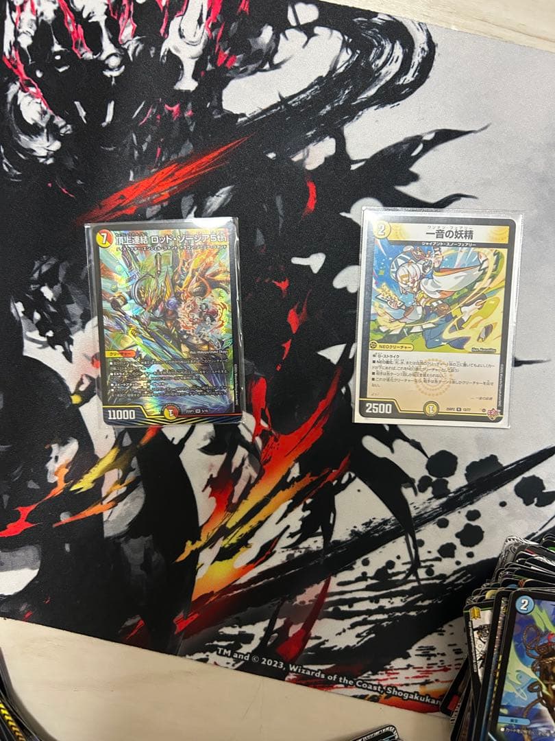 デュエルマスターズ リースサムライ デッキ CS入賞構築 二重スリーブ付き