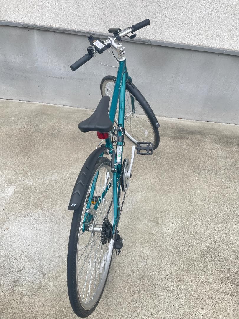 ★購入後２年クロスバイク　一部アルミ製軽いフレーム 8多段ギア OSCサイクル製