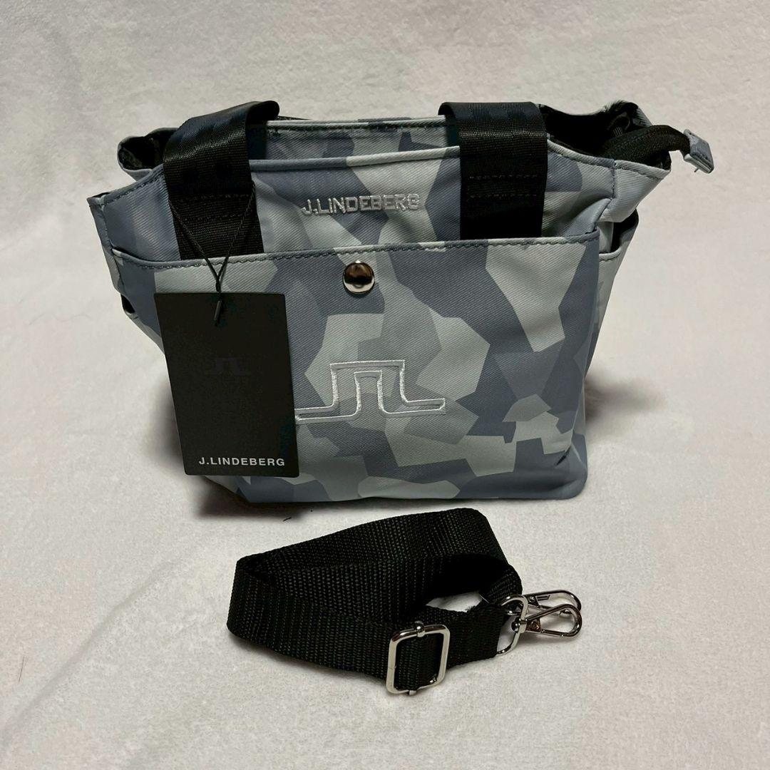 新品　J.LINDEBERG　ゴルフ　カートバッグ　ラウンドバッグ　ライトグレー