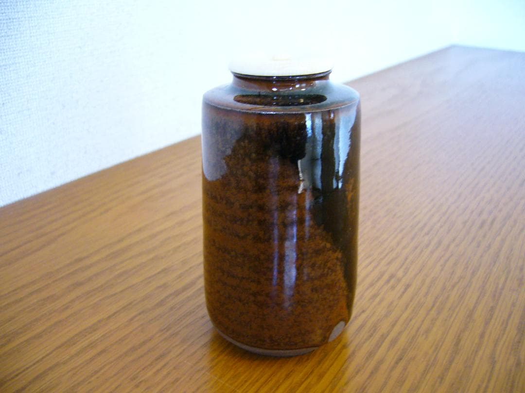 笹田有祥　茶入　出雲肩衝　茶道具　No.10