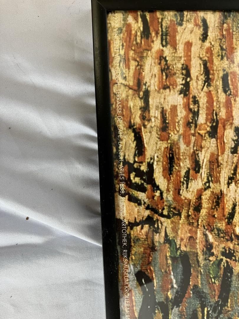 特大サイズ　ゴッホ　夜のカフェテラス　インテリア アートパネル 絵画 額縁