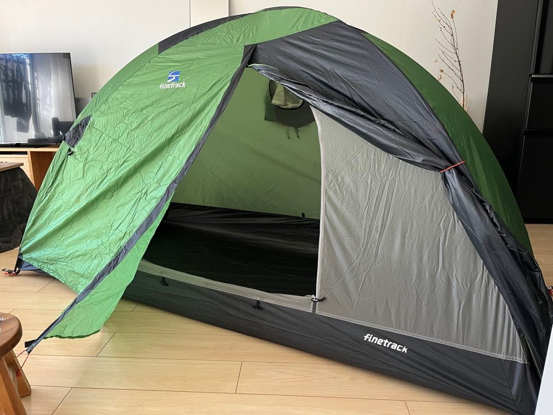 finetrack カミナドーム１ グリーン (フットプリント付き)