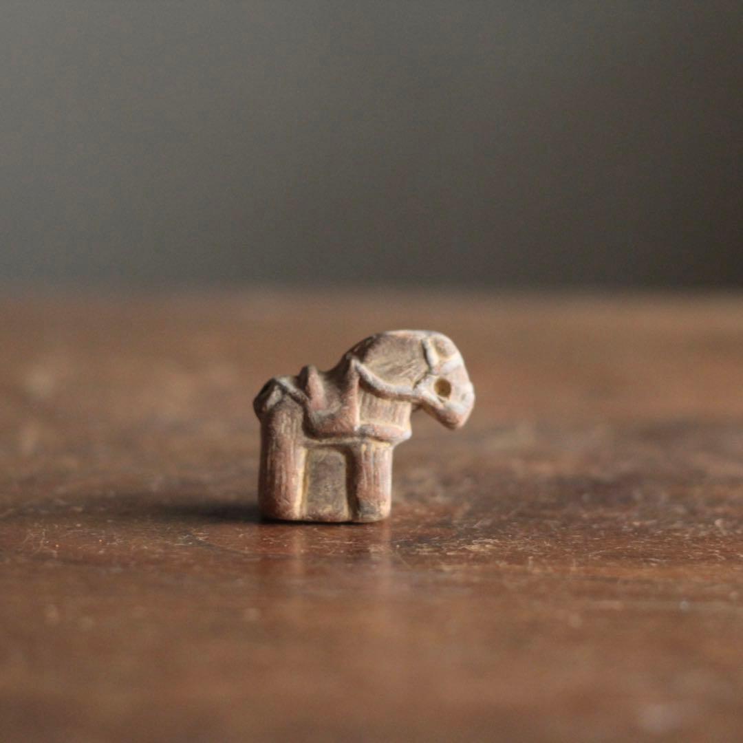 古い 土人形 神馬 郷土人形 民芸 古道具 アンティーク オブジェ