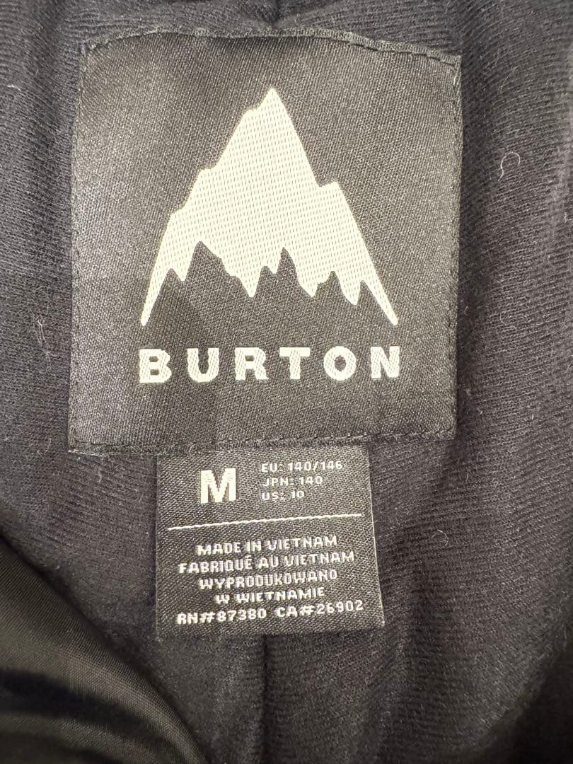 BURTON スノーボードパンツ キッズM ブラック