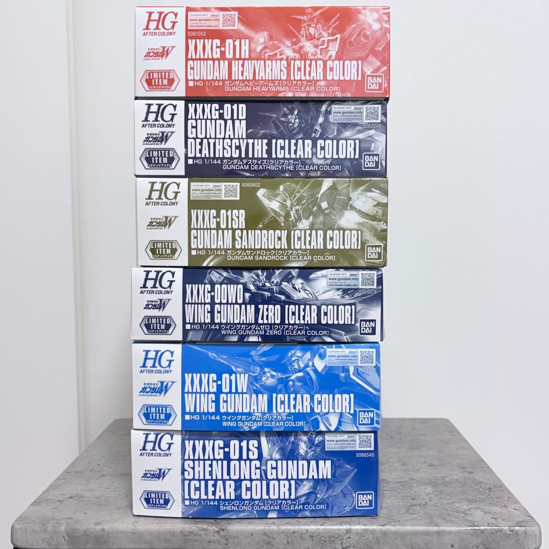 ガンプラ まとめ売り 6点 クリアカラー ウイングゼロ ヘビーアームズ　ほか
