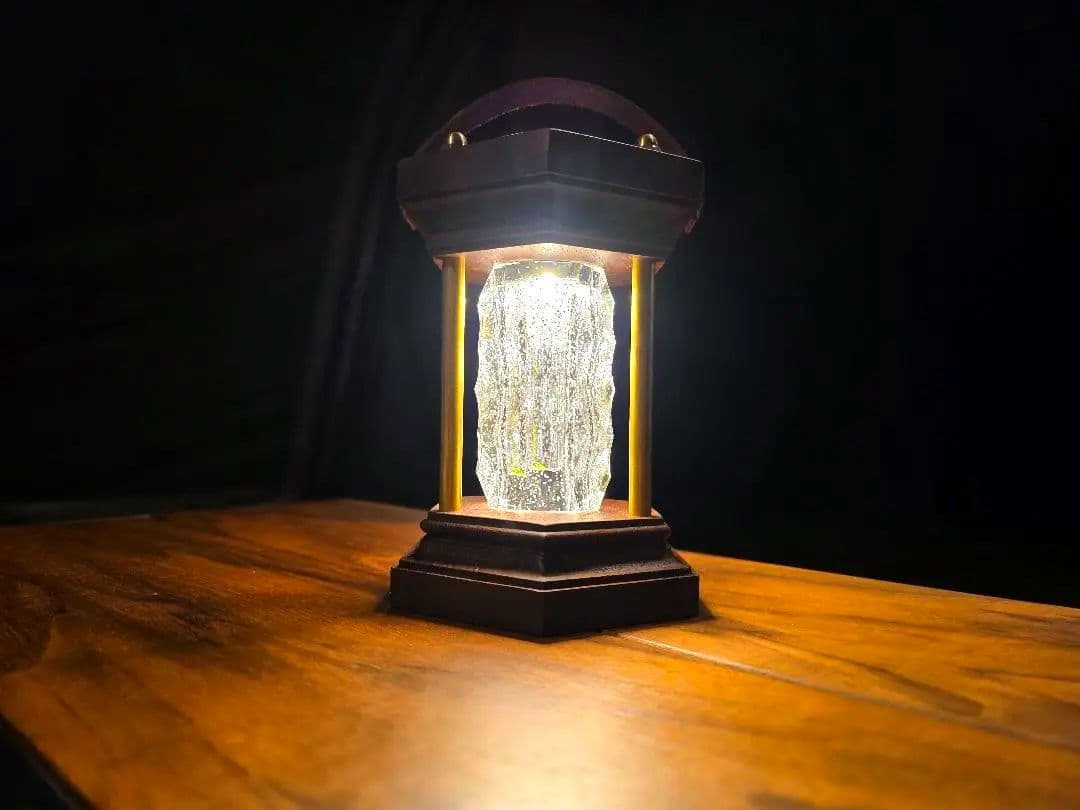 ゴールゼロ クリスタルシェード ウォールナット ルーカス ランタンシェード