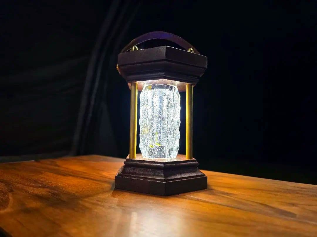 ゴールゼロ クリスタルシェード ウォールナット ルーカス ランタンシェード