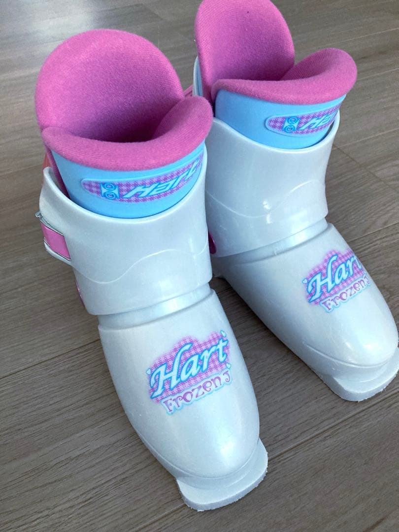 キッズ　P.PRITYスキー板　ビンディング付き　Hartスキーブーツ　セット