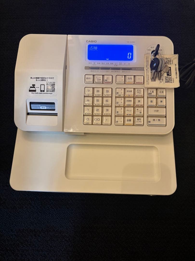 CASIO SR-S200-WEカシオ電子レジスターBluetoothスマホ連携