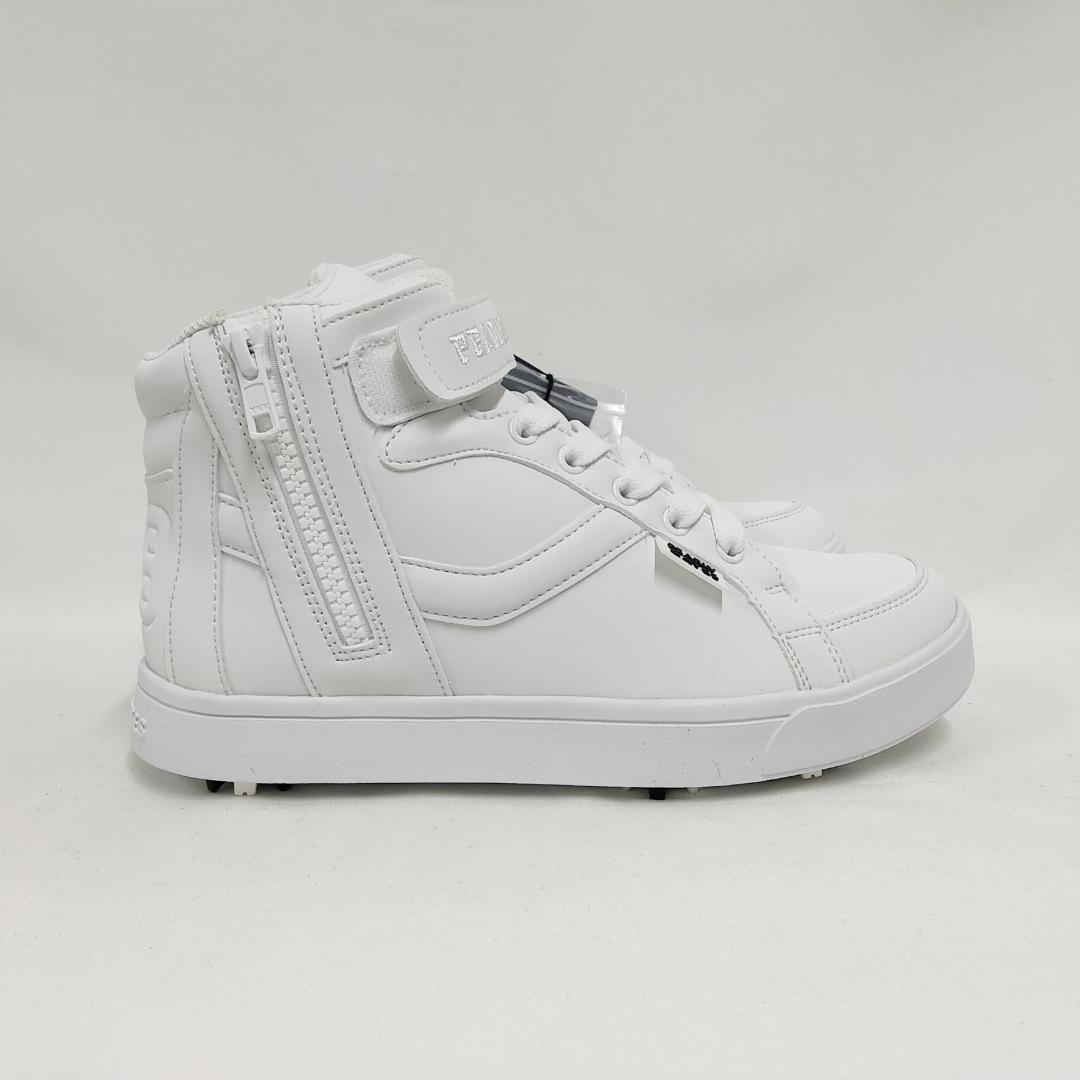 ○★新品 未使用 パーリーゲイツ ミドルカット ゴルフシューズ ホワイト23cm