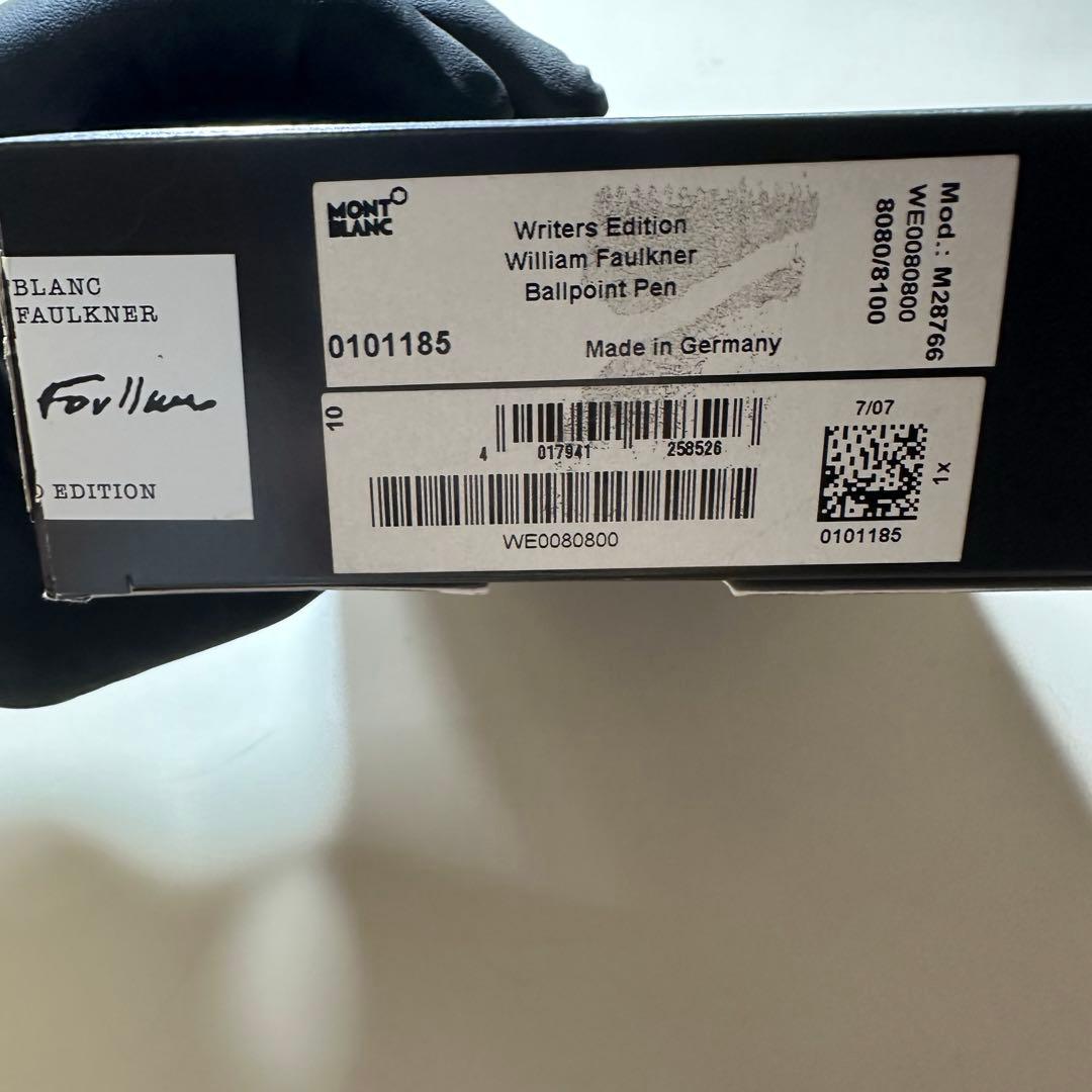 モンブラン Writers Edition William Faulkner