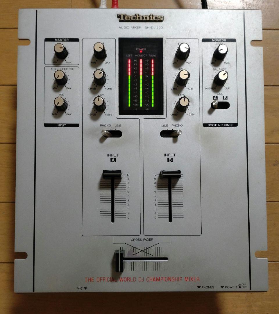 Technics SH-DJ1200 動作確認済み　クロスフェーダー未使用品交換