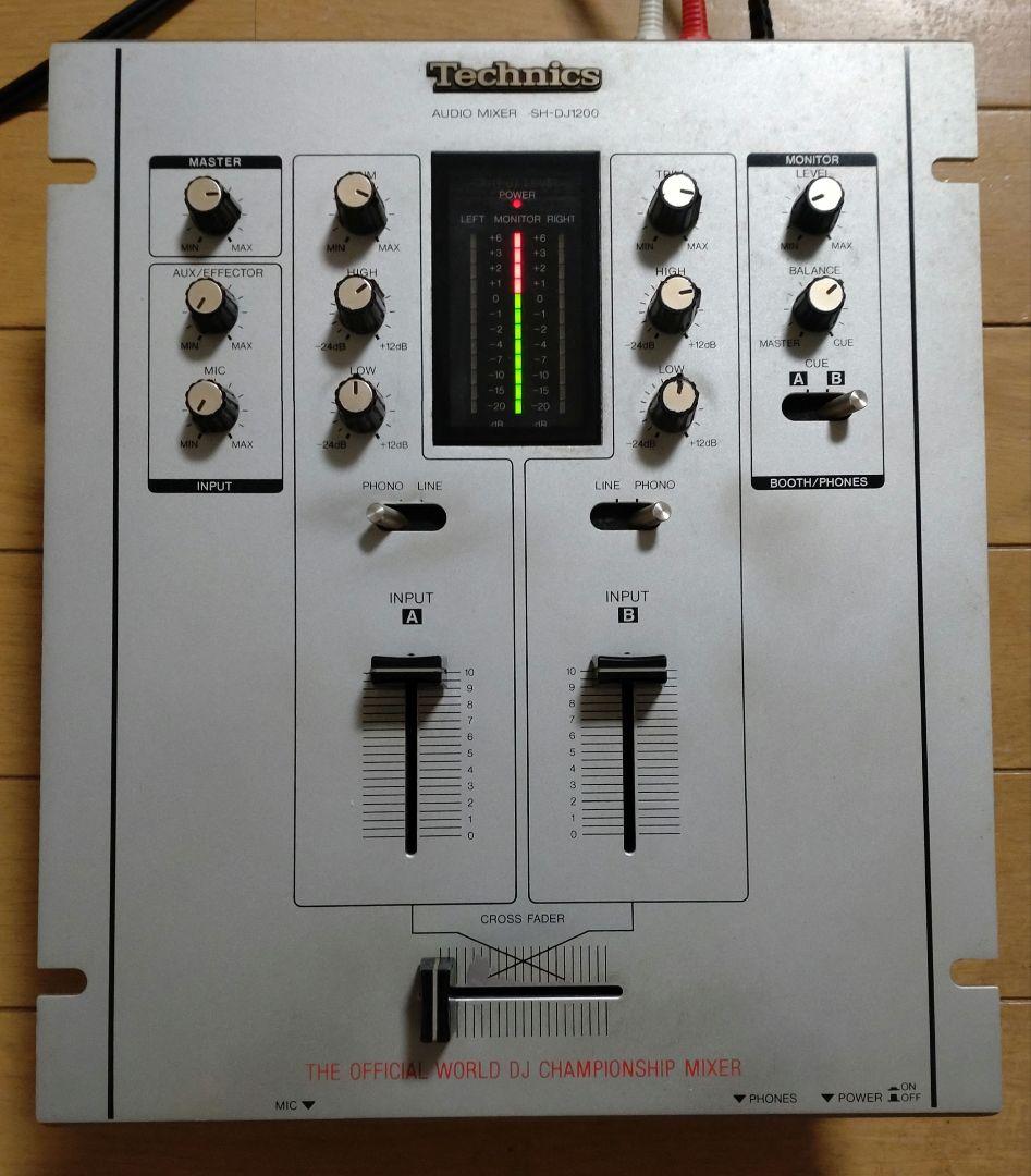 Technics SH-DJ1200 動作確認済み　クロスフェーダー未使用品交換