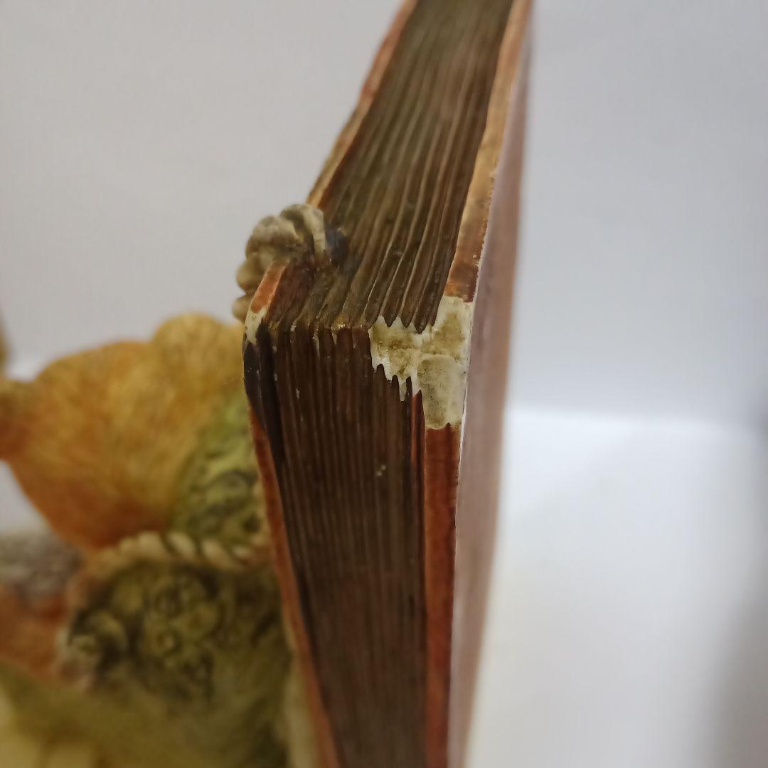 くま親子ブックスタンド　絵本　アンティーク