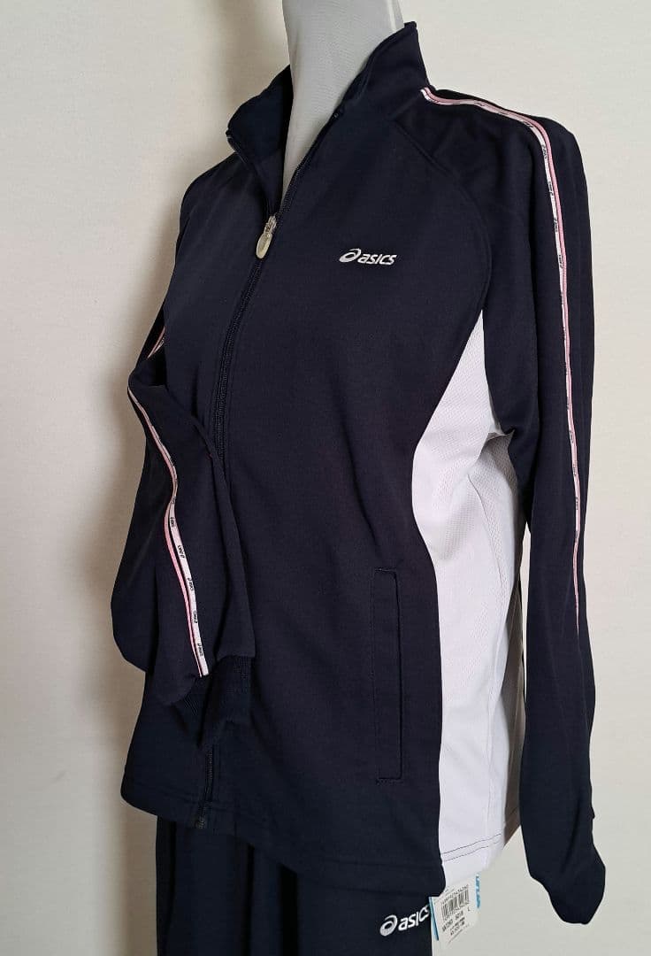 asics ネイビー ジャージ(上.下セット）