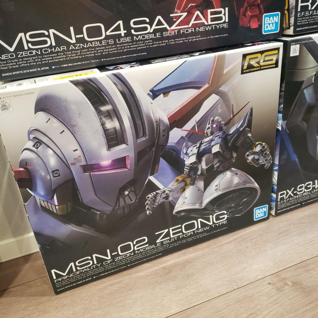 ガンプラRGジオング サザビー ズゴック ハイニューガンダムニューガンダム新品