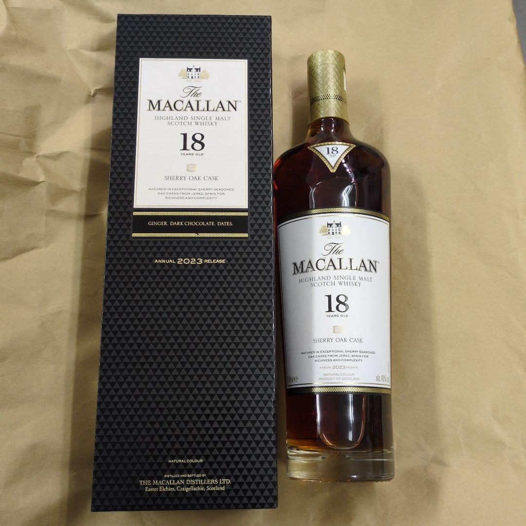 The Macallan 18年 シェリーオーク樽 700ml