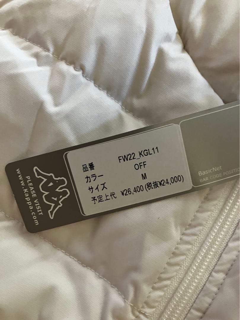 新品未使用　カッパゴルフ　レディース中綿ワンピース　サイズM ホワイト