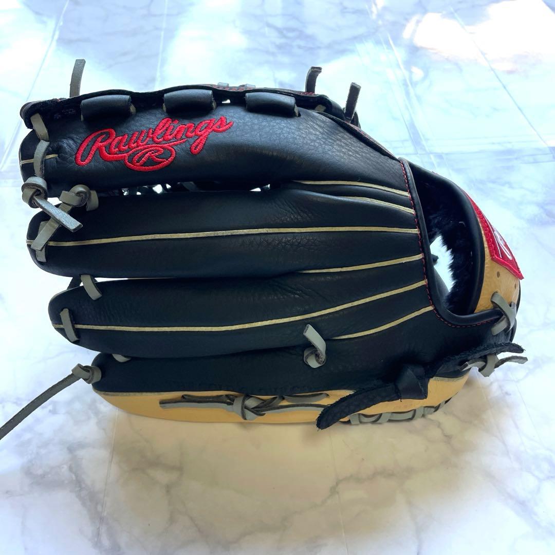 シ*こ様 【未使用級美品】Rawlings 一般軟式用 ブラック×キャメル