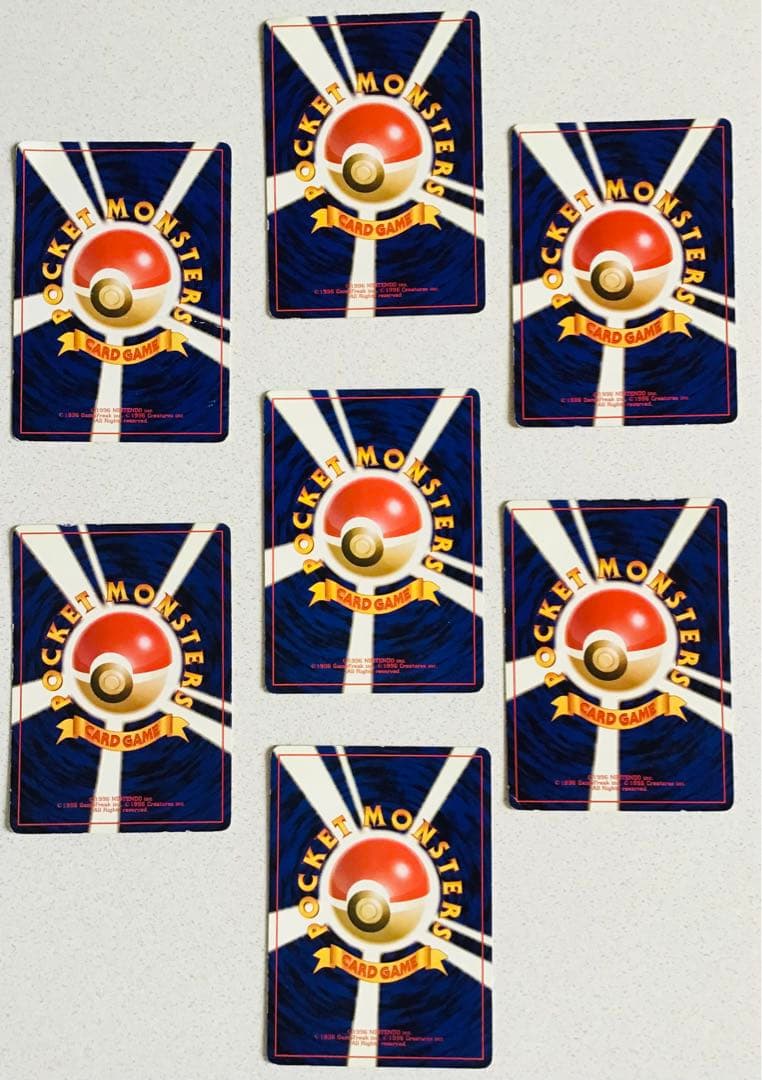 ポケモンカード旧裏炎タイプ リザードン含む4枚　エネルギー7枚