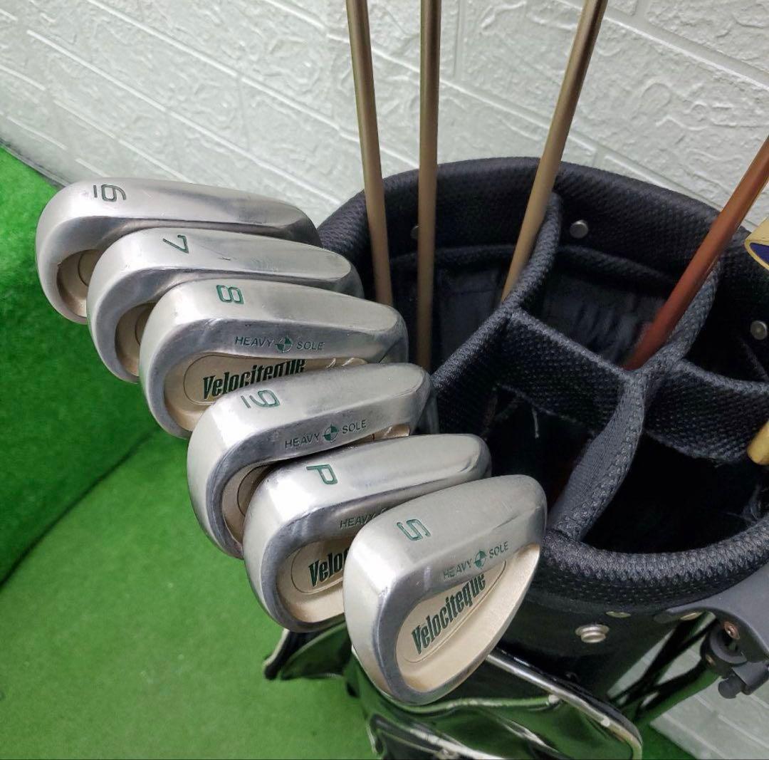 初心者用レディースゴルフクラブセット 10本